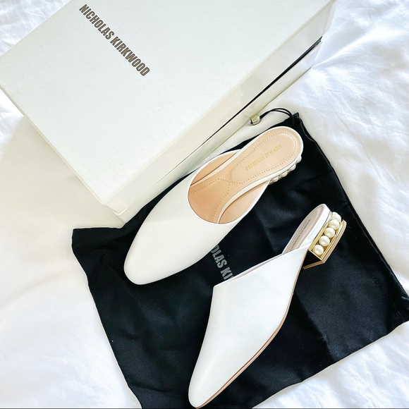 Nicholas Kirkwood Pearl White Mule size 39 - Picture 2 of 7